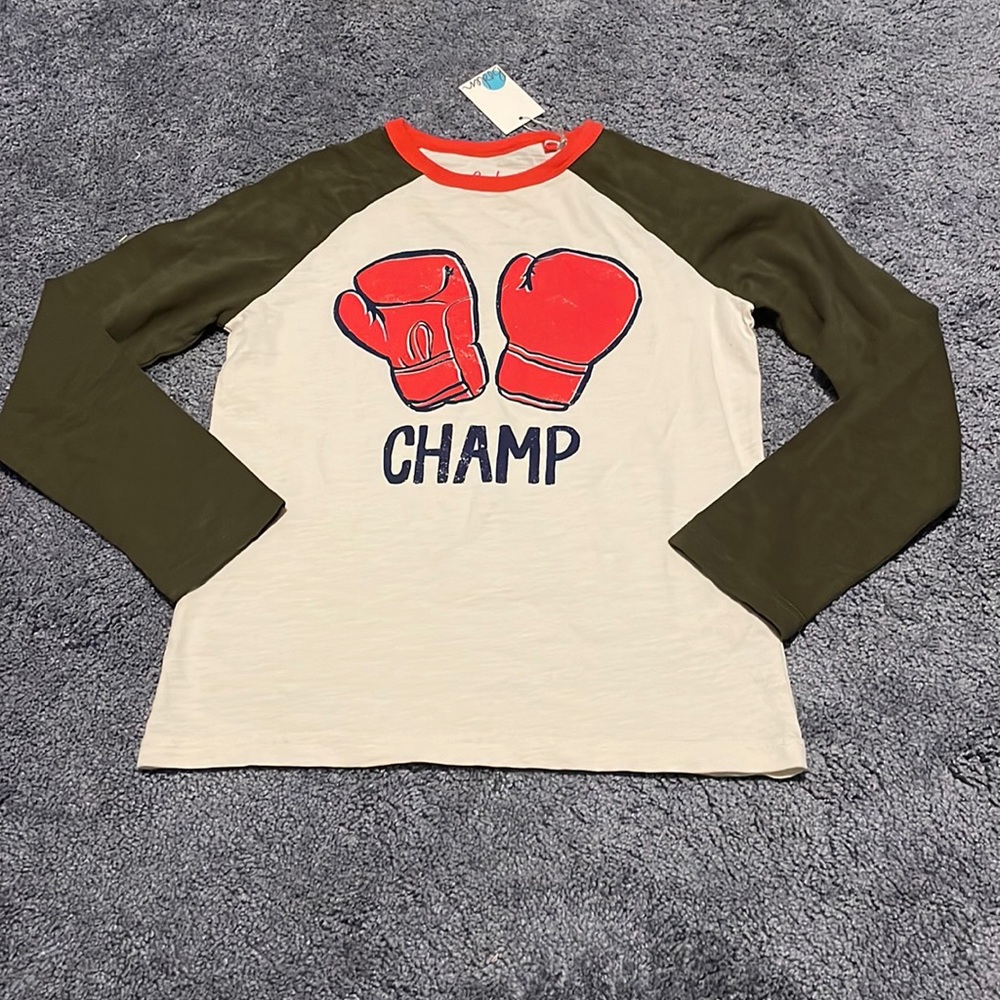 NWT Mini Boden Long Sleeve Shirt, 9-10Y